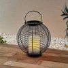 Lindby Mairuna Lanterne Solaire LED Noire, 30,8 cm