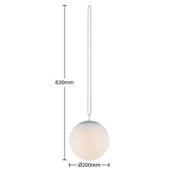 Lindby Dieka Suspension Solaire LED, Sphère, RGBW 14 Lindby Dieka Suspension Solaire LED, Sphère, RGBW -Déco Lumière Soldes 9945547 5