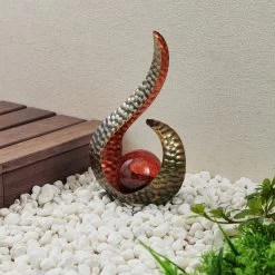 Lindby Yonca Lampe Déco Solaire LED 27,5cm Cuivré -Déco Lumière Soldes 9945556 2