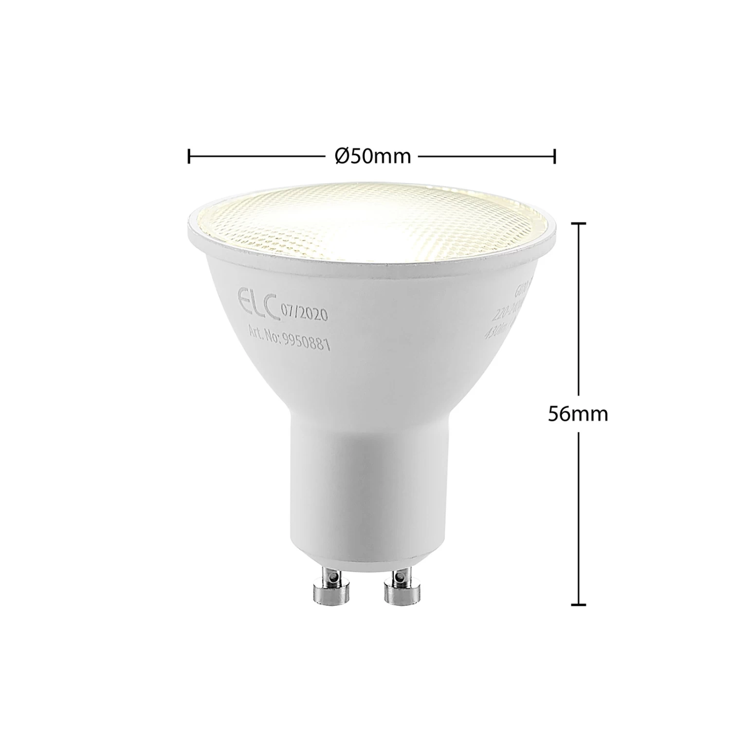 ELC Réflecteur LED GU10 5 W Lot De 10 4 000K 120° 7 ELC Réflecteur LED GU10 5 W Lot De 10 4 000K 120° – Image 7
