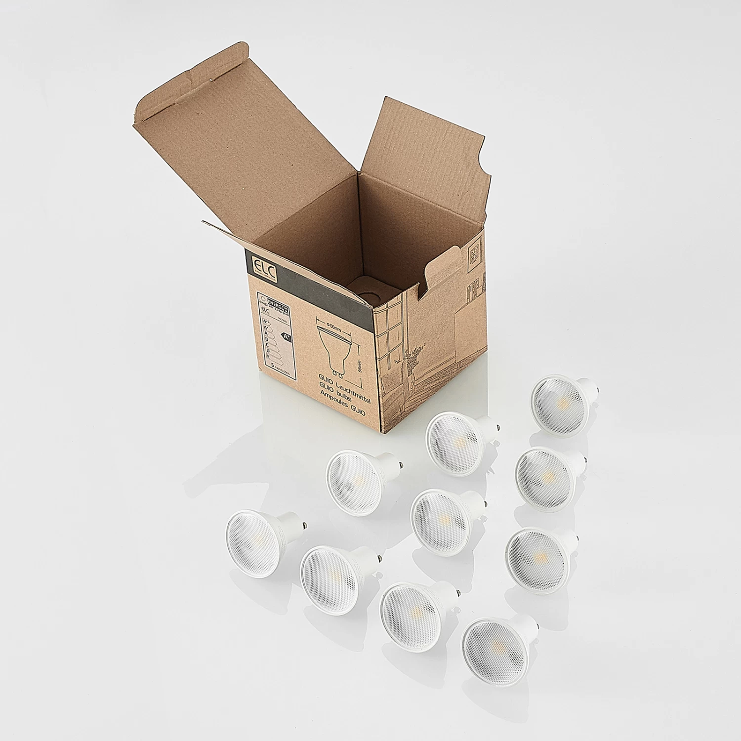 ELC Réflecteur LED GU10 5 W Lot De 10 4 000K 120° 9 ELC Réflecteur LED GU10 5 W Lot De 10 4 000K 120° – Image 9