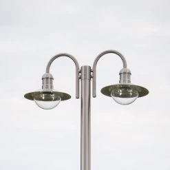 Lampadaire Damion En Inox à 2 Têtes De Lampe -Déco Lumière Soldes 9960019 5