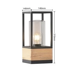 Lucande Enjan Plafonnier D’extérieur En Teck -Déco Lumière Soldes 9969203 3