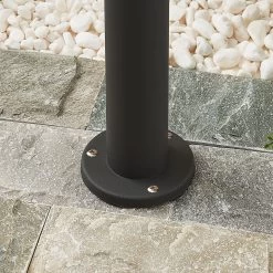 Lindby Yonan Borne Lumineuse Ronde E27, Gris Foncé -Déco Lumière Soldes 9977056 6