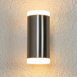 Applique Murale Ext. LED 2 Fl. Eliano, Acier Inox -Déco Lumière Soldes 9988089 3
